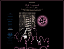 Tablet Screenshot of cafesongbook.com